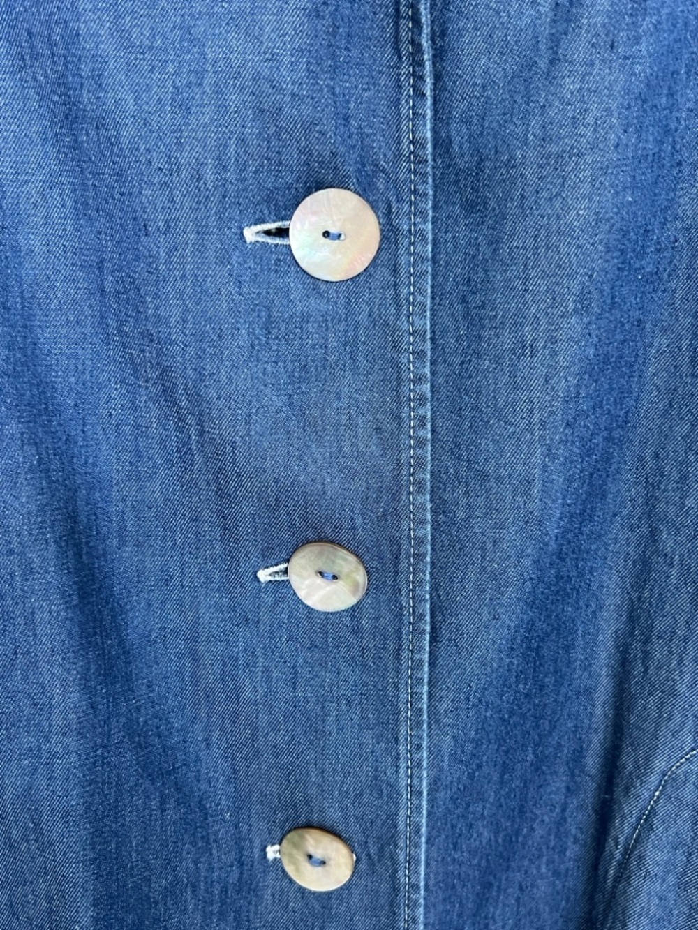 Orvis Women's Dark Blue Denim Button Jacket - Picture 5 of 5